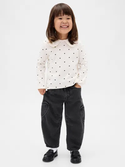 Gap Baby & Toddler Heart Pocket Horseshoe Jeans In Black