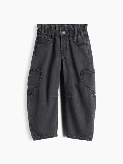 Gap Baby & Toddler Heart Pocket Horseshoe Jeans In Black Wash