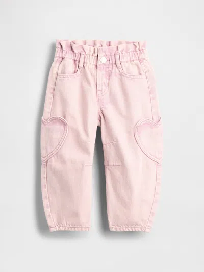 Gap Baby & Toddler Heart Pocket Horseshoe Jeans In Pink