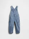Gap Baby & Toddler Heart-pocket Horseshoe Overalls In Blue