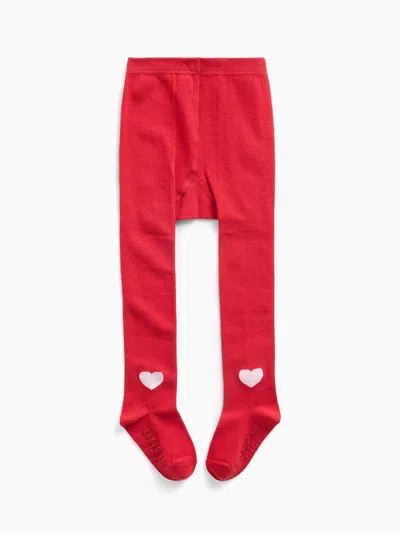 Gap Baby & Toddler Heart Tights In Modern Red