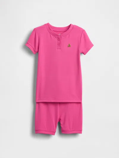 Gap Kids' Baby & Toddler Henley Pj Set In Pink