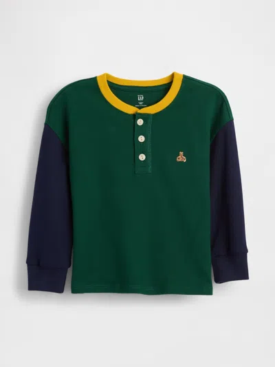 Gap Baby & Toddler Henley Shirt In Green