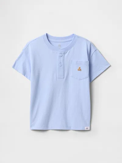 Gap Baby & Toddler Henley T-shirt In Blue Crystal
