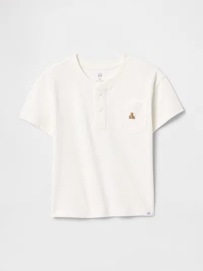 Gap Baby & Toddler Henley T-shirt In Off White