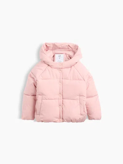 Gap Baby & Toddler Hooded Puffer Jacket In Pink