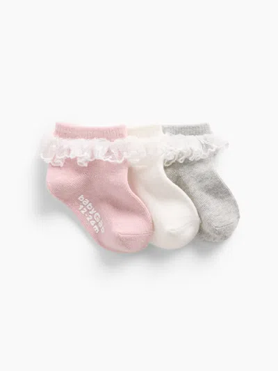 Gap Baby & Toddler Lace Ruffle Socks (3-pack) In Multi