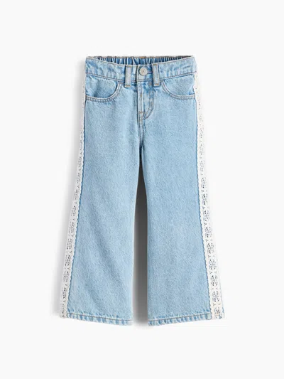 Gap Baby & Toddler Lace-trim Stride Jeans In Light Wash