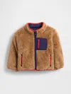 Gap Baby & Toddler Lightweight Sherpa Reversible Jacket In Brown