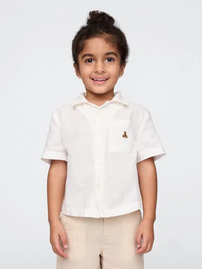 Gap Baby & Toddler Linen-cotton Cabana Shirt In White