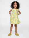 Gap Baby & Toddler Linen-cotton Lemon Dress In Lemon Print