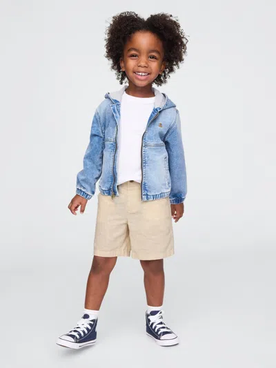 Gap Baby & Toddler Linen-cotton Shorts In Oatmeal Beige