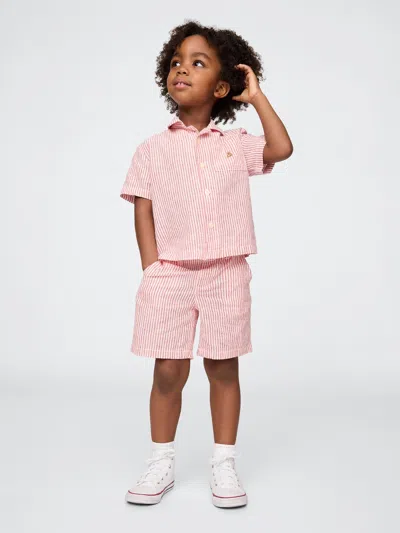Gap Baby & Toddler Linen-cotton Shorts In Pink