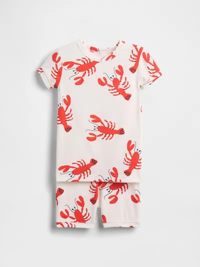Gap Kids' Baby & Toddler Lobster Pj Set In Red