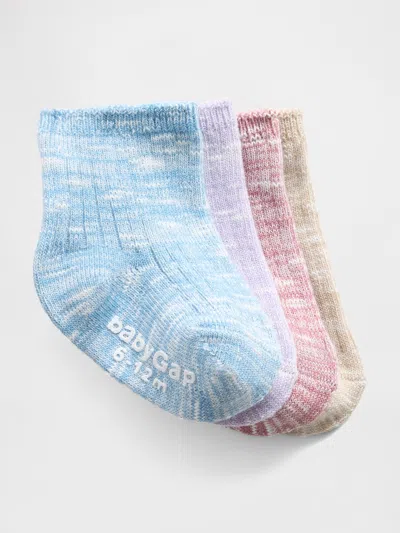 Gap Baby & Toddler Marled Crew Socks In Multi