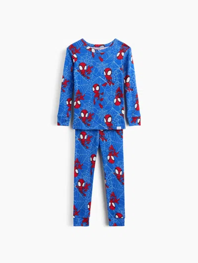 Gap Baby & Toddler Marvel Organic Brushed Cotton Pj Set In Blue