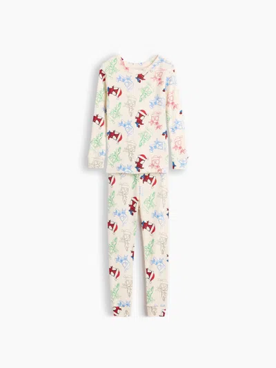 Gap Baby & Toddler Marvel Organic Brushed Cotton Pj Set In Multi
