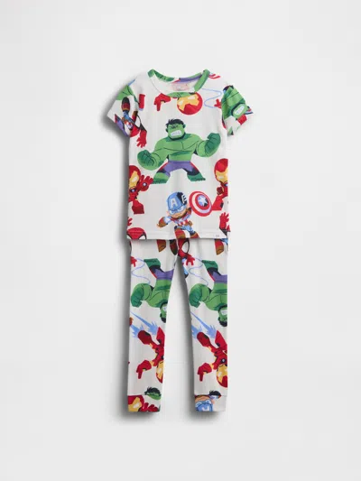 Gap Baby & Toddler Marvel Organic Brushed Cotton Pj Set In White