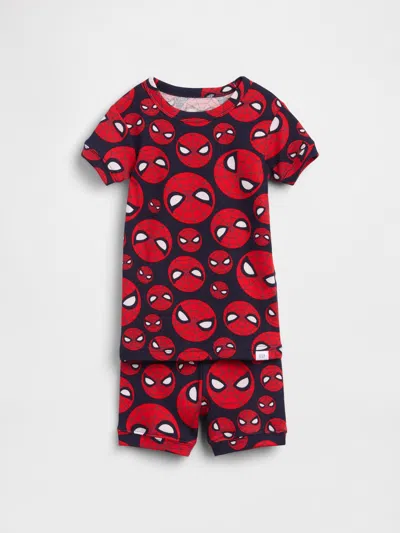 Gap Baby & Toddler Marvel Organic Brushed Cotton Pj Short Set In Black