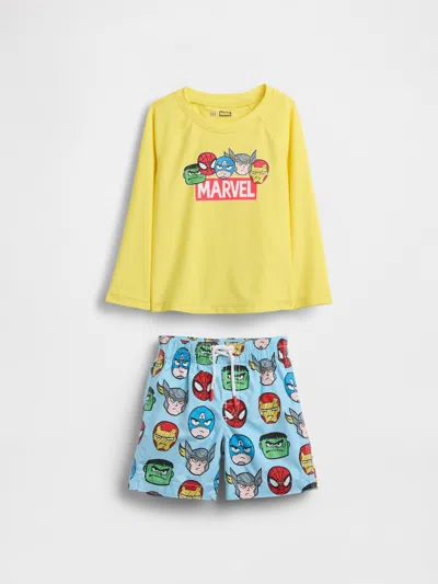 Gap Baby & Toddler Marvel Rash Guard Swim Set In Multi
