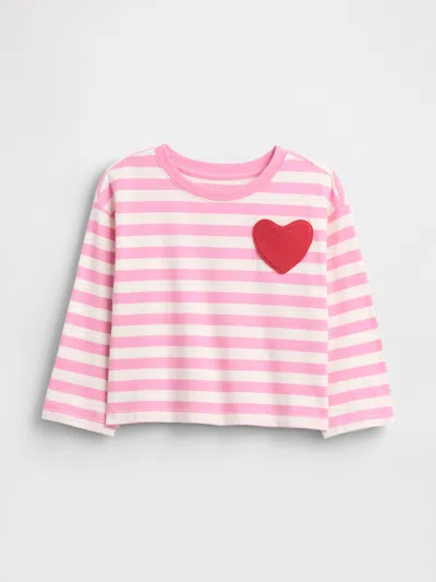 Gap Baby & Toddler Mix & Match Heart Pocket T-shirt In Pink