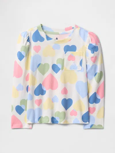 Gap Baby & Toddler Mix & Match Pocket T-shirt In Big Hearts White