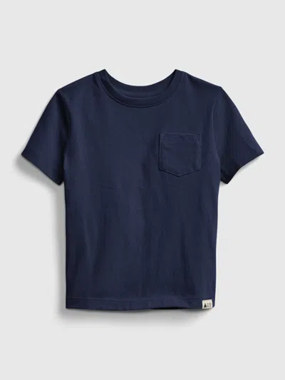 Gap Babies' Toddler Organic Cotton Mix And Match Pocket T-shirt In Blue Galaxy