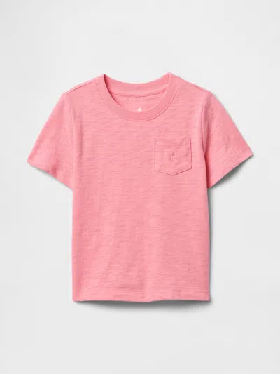 Gap Kids' Baby & Toddler Mix & Match Pocket T-shirt In Coral Frost