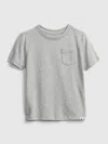Gap Toddler Organic Cotton Mix And Match Pocket T-shirt In Light Grey