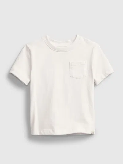 Gap Babies' Toddler Organic Cotton Mix And Match Pocket T-shirt In White