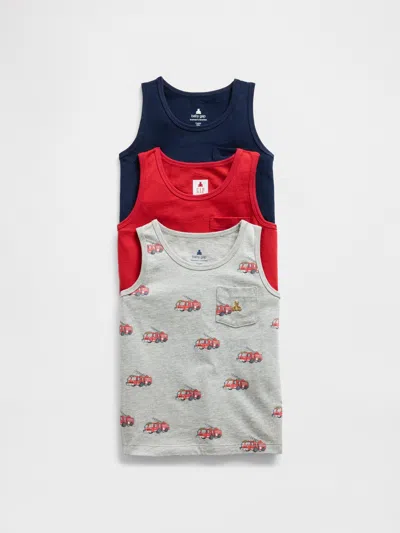 Gap Baby & Toddler Mix & Match Pocket Tank (3-pack) In Red