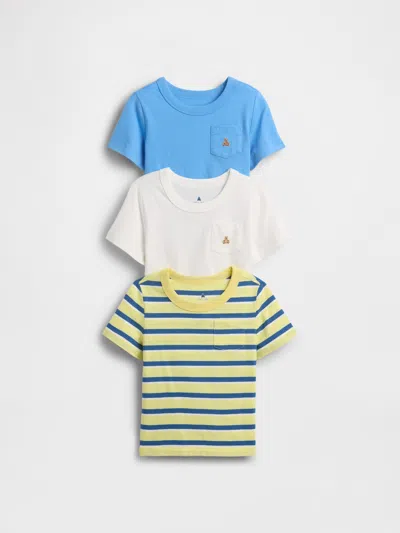 Gap Baby & Toddler Mix & Match Pocket T-shirt (3-pack) In Fresh Yellow