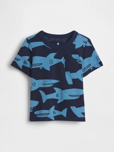 Gap Baby & Toddler Mix & Match Print Pocket T-shirt In Gray