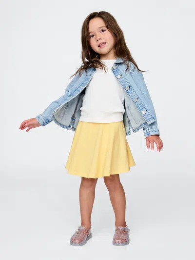 Gap Baby & Toddler Mix & Match Pull-on Skort In Pale Banana