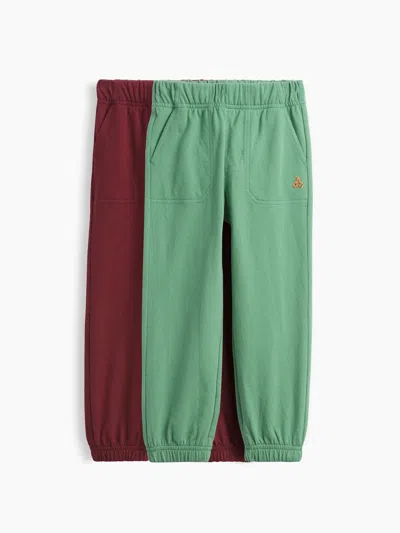 Gap Baby & Toddler Mix & Match Pull-on Joggers (2-pack) In Arctic Green