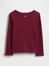 Gap Baby & Toddler Mix & Match Rib T-shirt In Burgundy