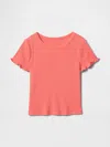 Gap Baby & Toddler Mix & Match Rib T-shirt In Fresh Coral