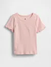 Gap Baby & Toddler Mix & Match Rib T-shirt In Misty Rose Pink