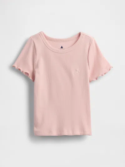 Gap Baby & Toddler Mix & Match Rib T-shirt In Misty Rose Pink