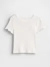 Gap Baby & Toddler Mix & Match Rib T-shirt In Off White