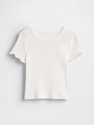 Gap Baby & Toddler Mix & Match Rib T-shirt In Off White