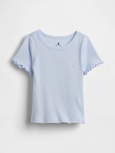 Gap Baby & Toddler Mix & Match Rib T-shirt In Serene Blue