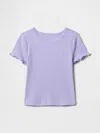 Gap Baby & Toddler Mix & Match Rib T-shirt In Warm Violet