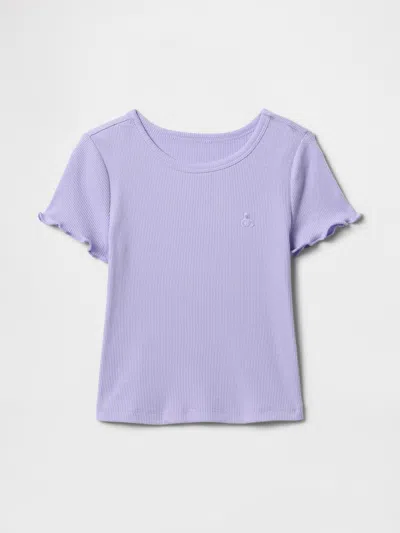 Gap Baby & Toddler Mix & Match Rib T-shirt In Warm Violet