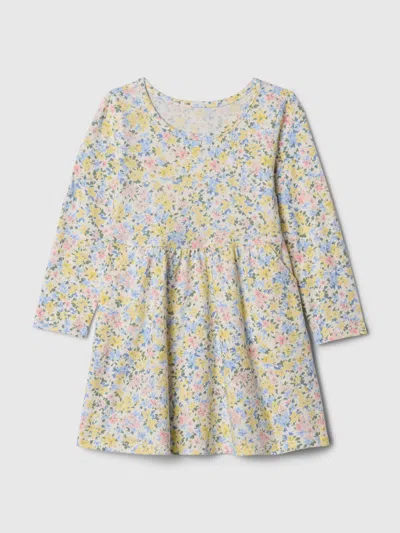 Gap Baby & Toddler Mix & Match Skater Dress In New Off White Floral