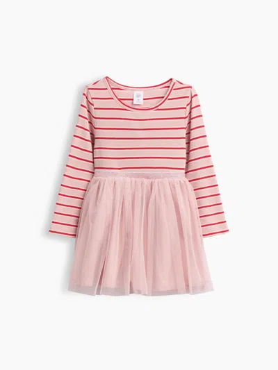 Gap Baby & Toddler Mixed Media Dress In Primitive Pink