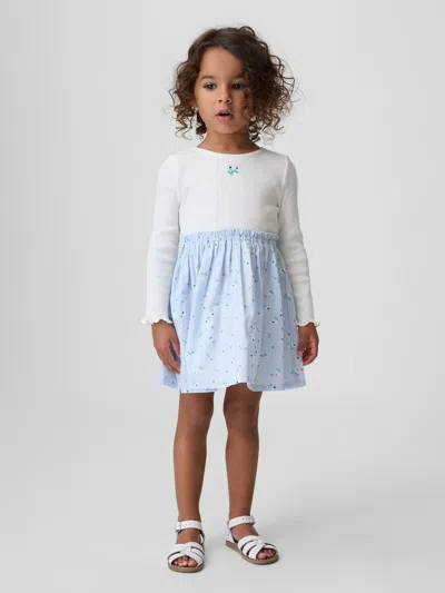 Gap Baby & Toddler Mixed Media Dress In White