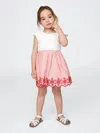 Gap Baby & Toddler Mixed Media Flutter-sleeve Dress In Red Stripes