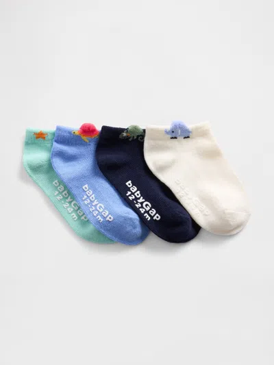 Gap Baby & Toddler No Show Socks (4-pack) In Multi