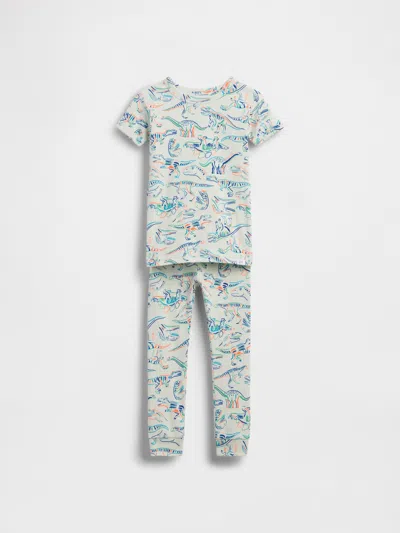 Gap Baby & Toddler Organic Brushed Cotton Dino Pj Set In Blue